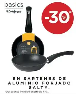 Hipercor basics sartenes de aluminio forjado salty oferta