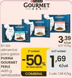 Eroski purina gourmet perle oferta