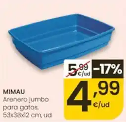 Eroski MIMAU arenero jumbo para gatos oferta