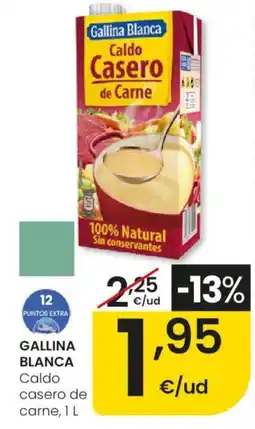 Eroski Gallina Blanca caldo casero de carne oferta