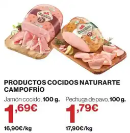 Hipercor Naturarte productos cocidos campo frío oferta