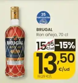 Eroski Brugal ron añejo oferta