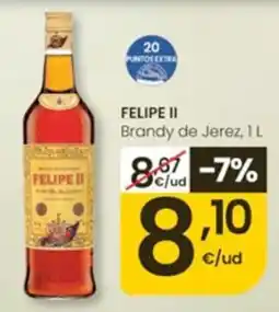 Eroski Felipe II Brandy de Jerez oferta