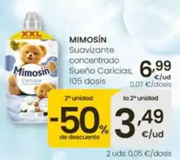 Eroski Mimosín Suavizante concentrado Sueño Caricias oferta