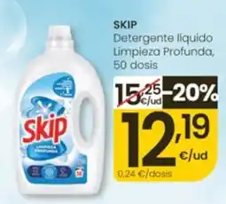 Eroski Skip Detergente liquido Limpieza Profunda oferta