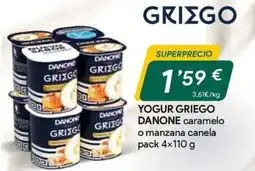 Masymas Danone griego yogur caramelo o manzana canela oferta