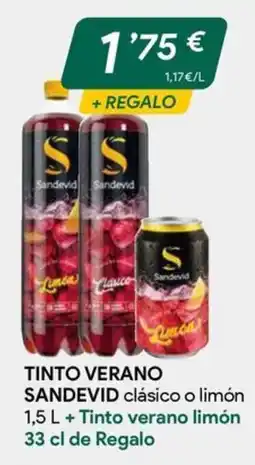 Masymas Sandevid tinto verano clásico o limón oferta