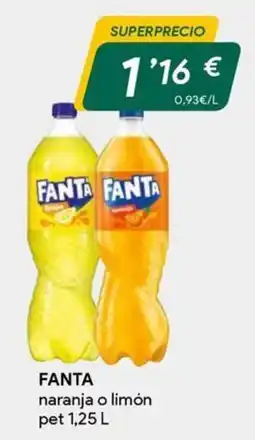 Masymas Fanta naranja o limón oferta