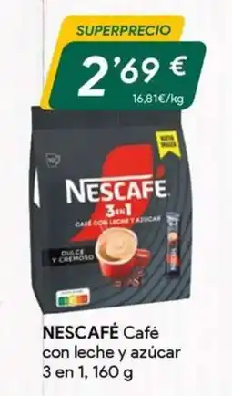 Masymas Nescafe cafe con leche y azucar oferta