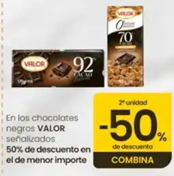 Eroski Valor chocolates negros oferta
