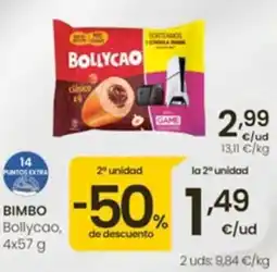 Eroski Bimbo Bollycao oferta