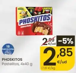Eroski Phoskitos pastelitos oferta