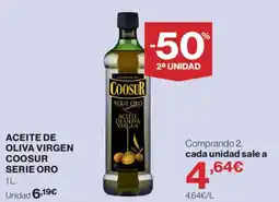 Hipercor Coosur aceite de oliva virgen serie oro oferta