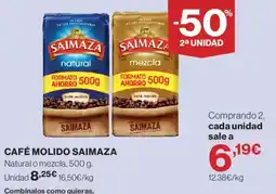 Hipercor Café molido saimaza oferta