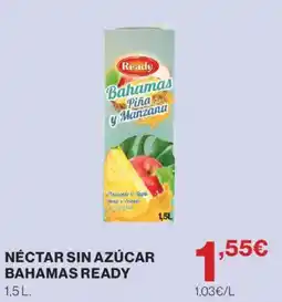 Hipercor Bahamas Ready nectar sin azúcar piña y manzana oferta