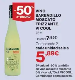 Hipercor Vino Barbadoillo Moscato Frizzante Vi Cool oferta