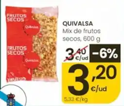Eroski Quivalsa mix de frutos secos oferta