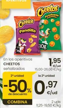 Eroski Cheetos aperitivos oferta