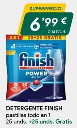 Masymas finish detergente pastillas todo en 1 oferta