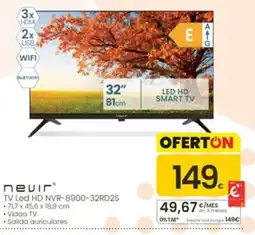 Eroski nevir tv led hd nvr-8900-32rd2s oferta