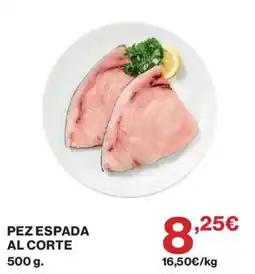 Hipercor Pez espada al corte oferta