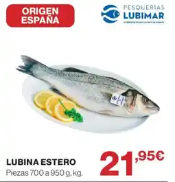 Hipercor Lubina estero oferta