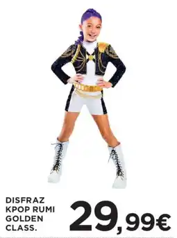 Hipercor Disfraz Kpop Rumi Golden Class. oferta