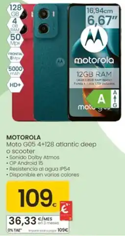 Eroski motorola moto g05 4+128 atlantic deep oferta