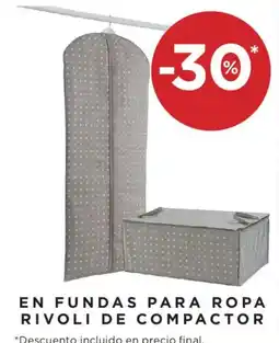 Hipercor Rivoli fundas para ropa de compactor oferta