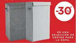 Hipercor cestos para la ropa oferta