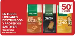 Hipercor Santiveri pan 100% integral dextrin tradicional oferta
