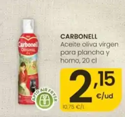 Eroski Carbonell aceite oliva virgen para plancha y horno oferta