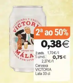 Supermercados Aquí Cervexa victoria oferta