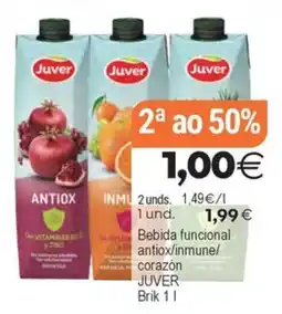 Supermercados Aquí Juver bebida funcional antiox/inmune/corazón oferta