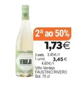 Supermercados Aquí Faustino Rivero Viño Verdejo oferta
