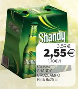 Supermercados Aquí Shandy oferta