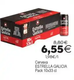 Supermercados Aquí Cervexa ESTRELLA GALICIA oferta