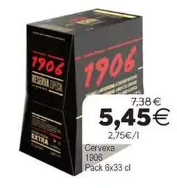 Supermercados Aquí Cervexa 1906 oferta