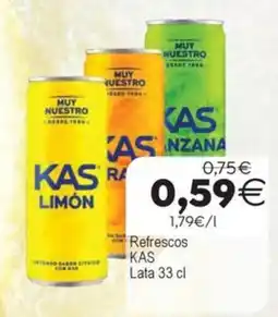 Supermercados Aquí Kas limón refrescos oferta