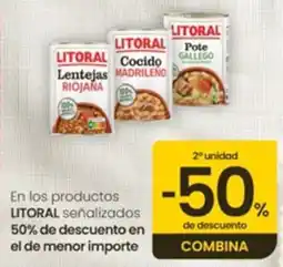 Eroski Litoral lentejas riojana cocido madrileño pote gallego oferta
