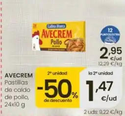 Eroski Avecrem pastillas de caldo de pollo oferta