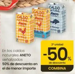 Eroski Aneto caldos naturales oferta
