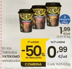 Eroski Yatekomo yakisoba oferta