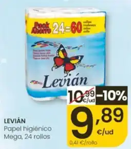 Eroski Levián papel higiénico mega oferta