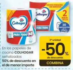 Eroski Colhogar papeles de cocina oferta