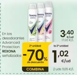 Eroski Rexona desodorantes Advanced Protection oferta