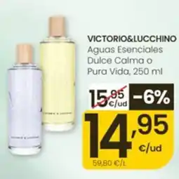 Eroski victorio&lucchino aguas esenciales dulce calma o pura vida oferta