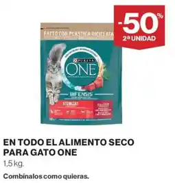 Hipercor Purina One el alimento seco para gato oferta