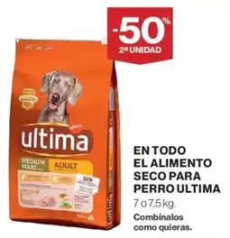 Hipercor Ultima el alimento seco para perro oferta