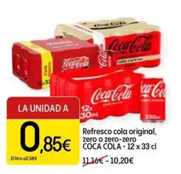 Dialprix Coca Cola refresco cola original, zero o zero-zero oferta